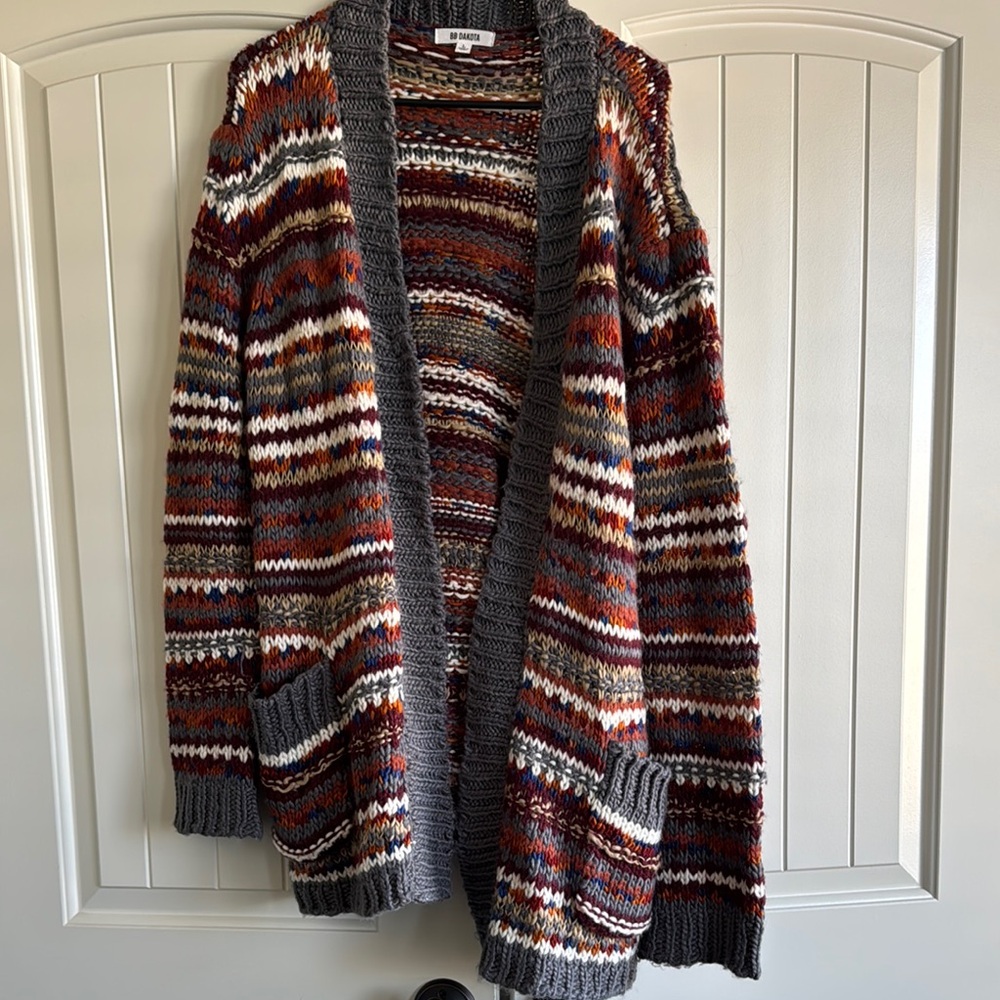 BB Dakota Multicolor Knit Cardigan